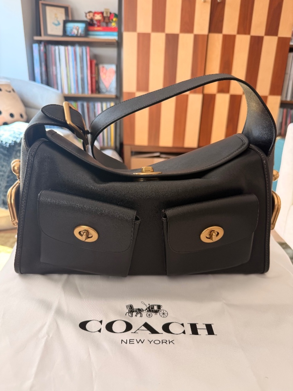 Coach Haversack (2026) Black Leather